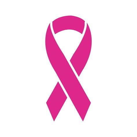 pink ribbon breast cancer silhouette style icon 2955110 Vector Art at ...