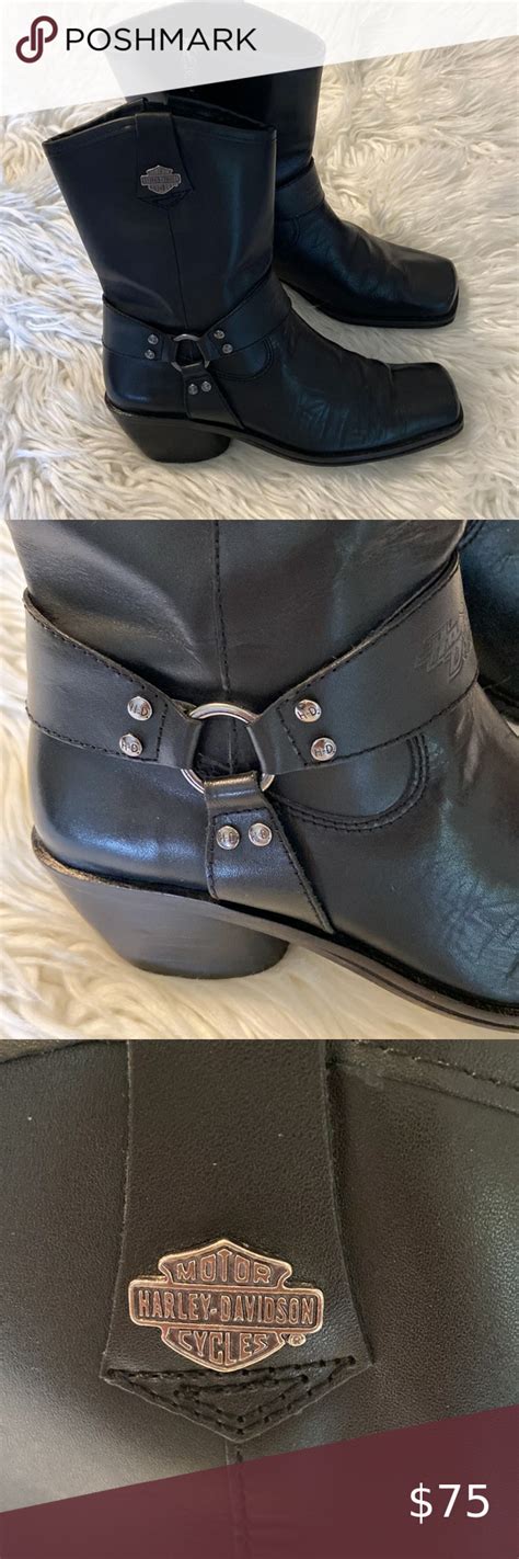 Harley Davidson Women Boots size 6.5 excellent condition leather boots ...