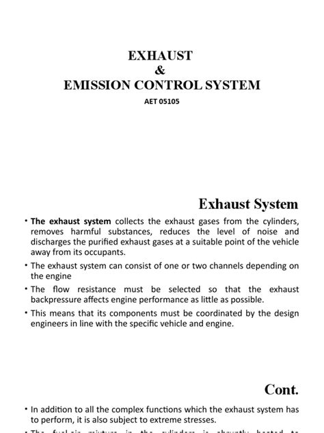 Electronic Emission Control System | PDF | Exhaust Gas | Internal Combustion Engine