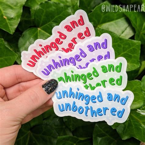 Unhinged Sticker - Etsy