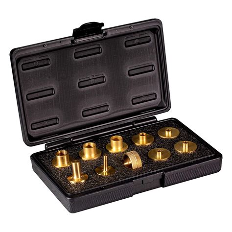 POWERTEC 71221 11-Piece Brass Router Guide Bushing Set | Pro Style Router Template Kit with ...