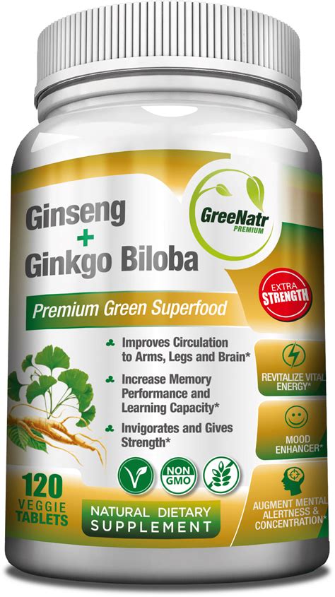 Panax Ginseng + Ginkgo Biloba - Walmart.com - Walmart.com