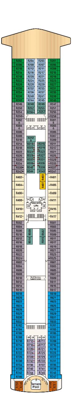 Ruby Princess Deck plan & cabin plan