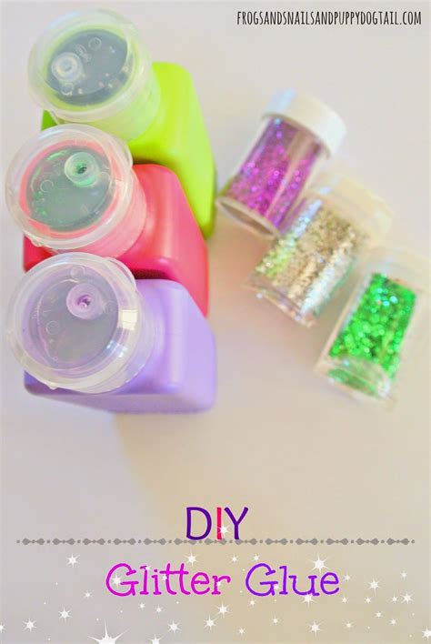 DIY Colored Glitter Glue by FSPDT | Glitter glue, Glitter diy, Craft activities for kids