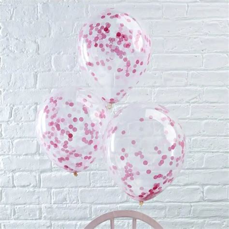 Pink Confetti Balloons | EnFete