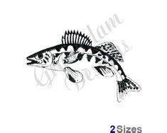 Walleye tattoo outline | tattoos | Salmon tattoo, Tribal animal tattoos ...