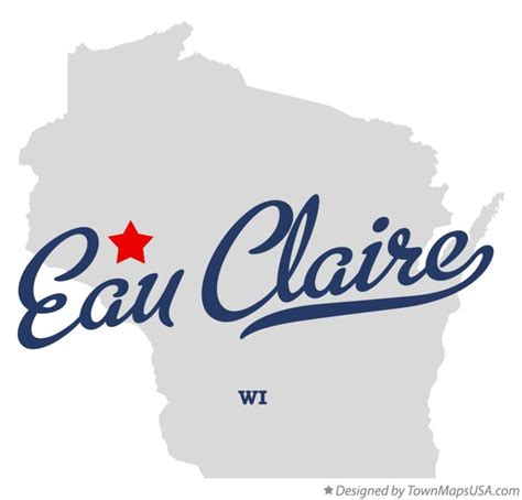 Map of Eau Claire, WI, Wisconsin