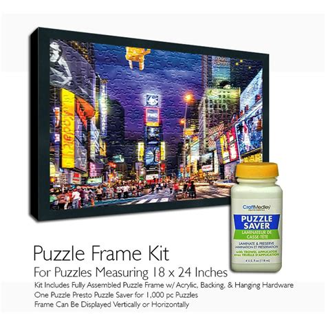 Jigsaw Puzzle Frame Kit - Featuring Craft Medley Puzzle Glue - Walmart.com - Walmart.com