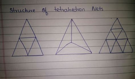 how to draw a net of tetrahedron - Brainly.in