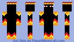 Fire Elemental Minecraft Skin