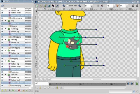 Cut-out Animation - Synfig Animation Studio