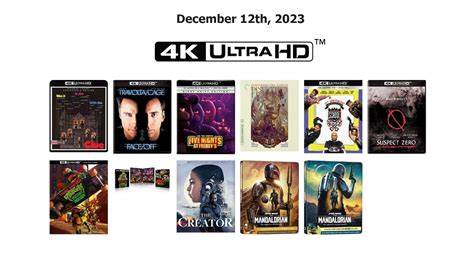 New 4K UHD Blu-ray Releases for December 12th, 2023 | HighDefDiscNews