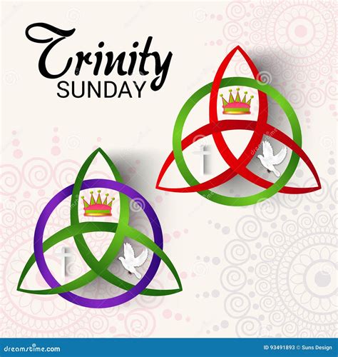 Trinity Sunday - Motivational Quote Lettering, Religious Poster. Vector ...