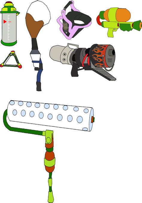 splatoon Weapons 1 by locuaz15143 on DeviantArt