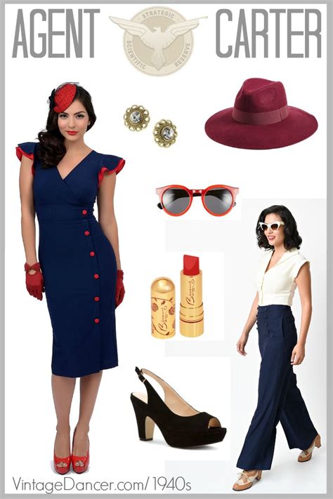 Agent Peggy Carter Costume, Dresses, Hats