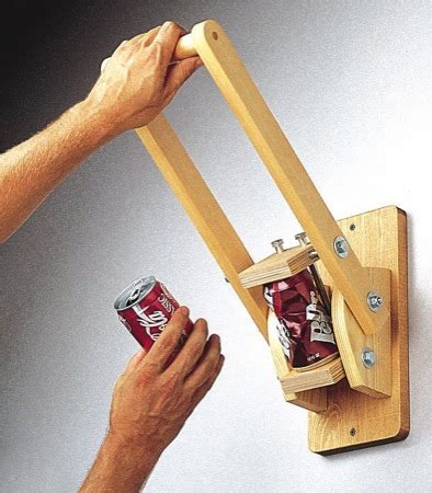 Wall Mounted Can Crusher Woodworking Plan. - WoodworkersWorkshop