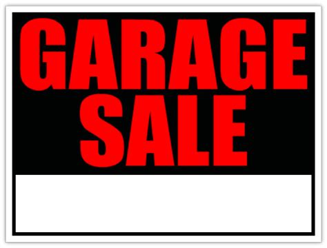 Free Printable Garage Sale Signs - ClipArt Best