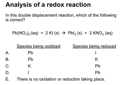 Solved Analysis of a redox reaction In this double | Chegg.com