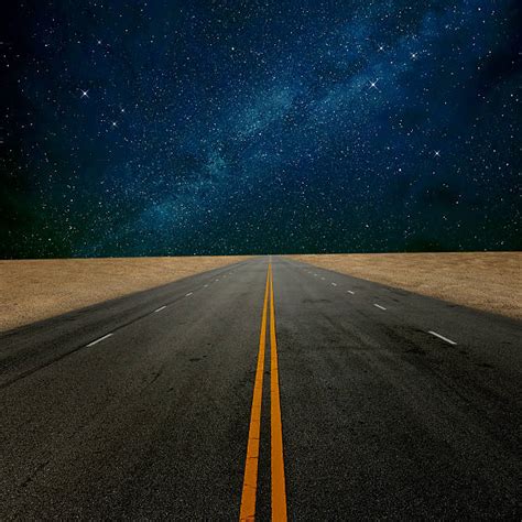 Desert Road Night Stock Photos, Pictures & Royalty-Free Images - iStock