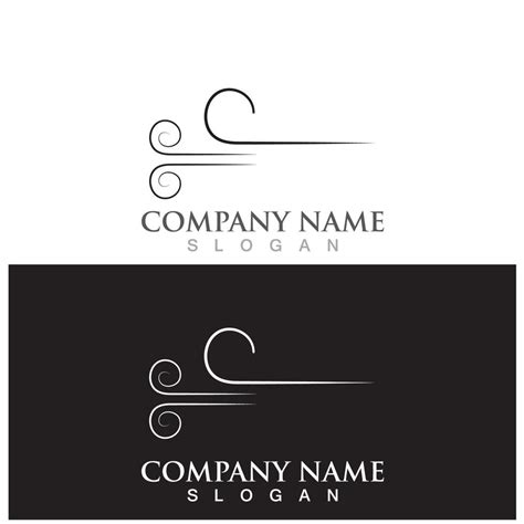 wind vector and logo template 12524972 Vector Art at Vecteezy