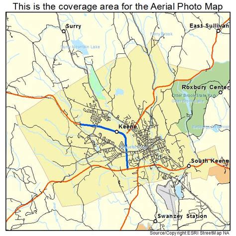 Aerial Photography Map of Keene, NH New Hampshire