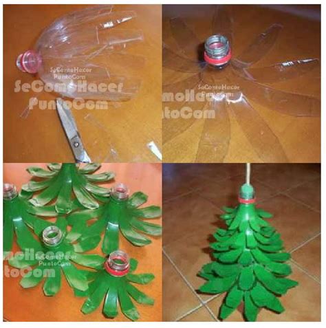 Decoración de Navidad con botellas de plástico