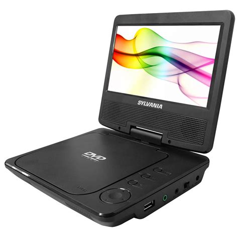 Sylvania SDVD7027 Portable DVD Player 7" Swivel Screen, Black - Walmart ...