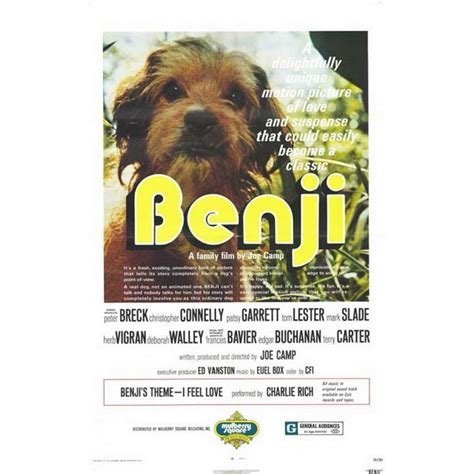 Benji - movie POSTER (Style A) (11" x 17") (1974) - Walmart.com - Walmart.com