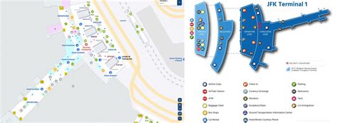 Terminal 1 map John F. Kennedy International - New York (JFK)