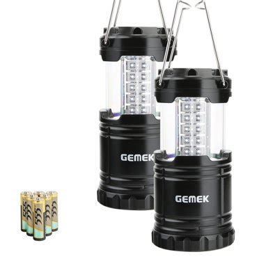 2 Pack Portable Outdoor LED Lantern Camping Lanterns, Water Resistant ...