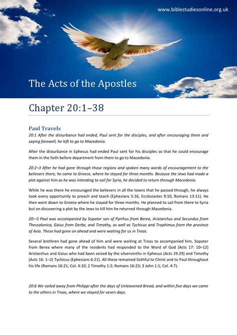 Acts 20 Bible study by Danielle Bartlett - Issuu