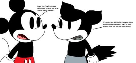 Mickey talking to Foxy about his redesign on TTA by MarcosPower1996 on ...