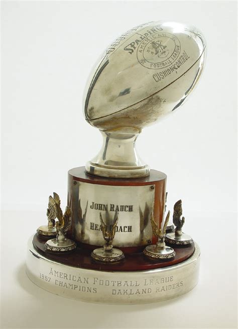 1967 Oakland Raiders AFL Championship Trophy