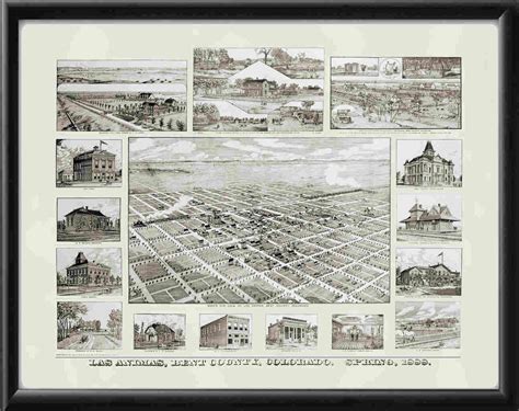 Las Animas CO 1888 Restored Map | Vintage City Maps