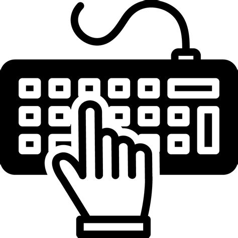 solid icon for keypress 24931474 Vector Art at Vecteezy