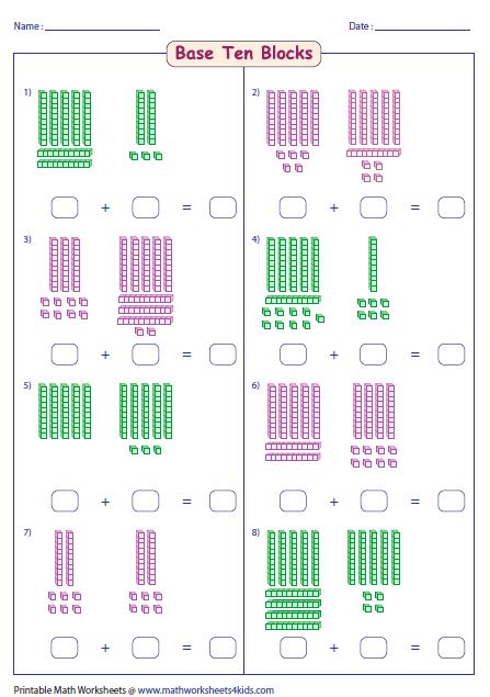 Math Base Ten Blocks