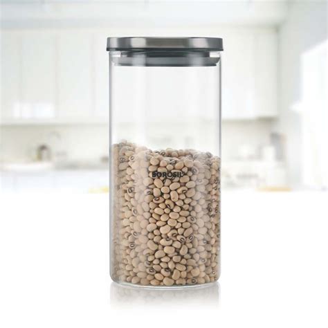 Borosil Classic Jar With Steel Lid