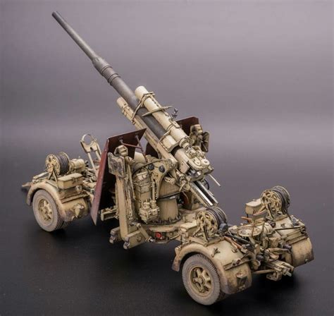 Dragon 1/35 88mm Flak 36/37 by Iao Kit | Military diorama, Tamiya model ...