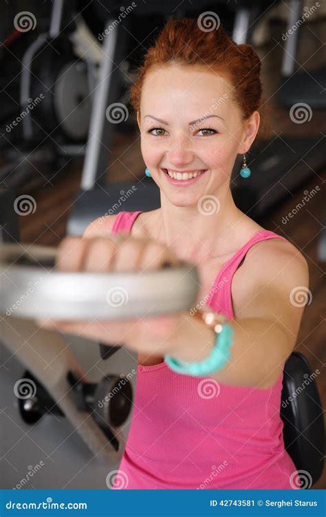 Girl Doing Hands Spinning Machine Workout Stock Image - Image of sport, fitness: 42743581