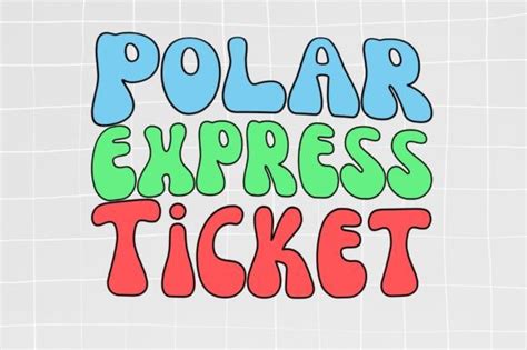 Polar Express Ticket Graphic by MidasStudio · Creative Fabrica