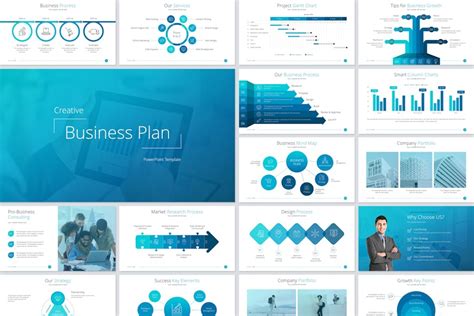 Business Plan PowerPoint Template, Presentation Templates - Envato Elements