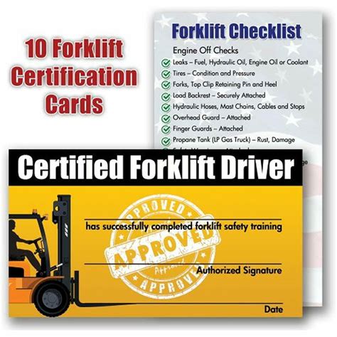 Free Printable Forklift Certification Cards - Free Printable