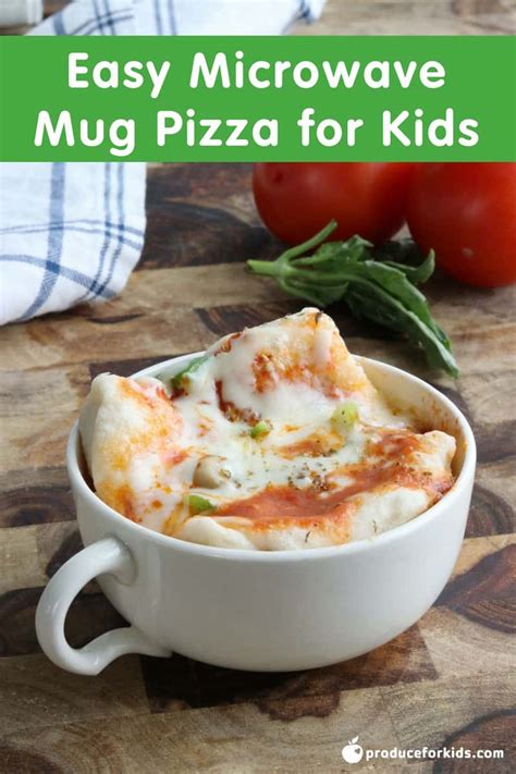 Easy Microwave Mug Pizza for Kids, Pizza in a Mug Recipe | Produce for Kids