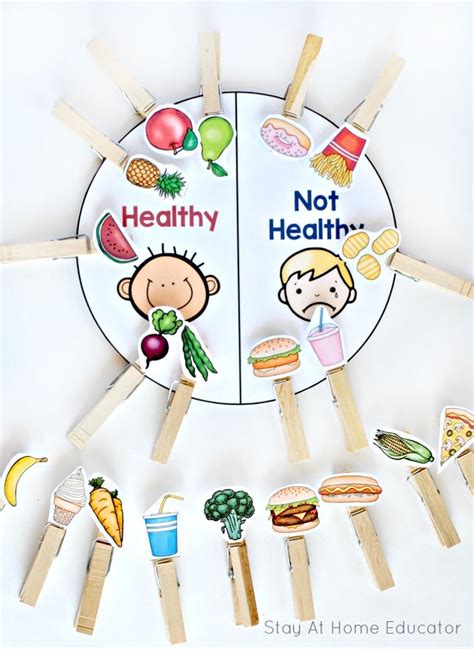 6 Printable Food and Nutrition Activities for Preschoolers | Nutrition ...