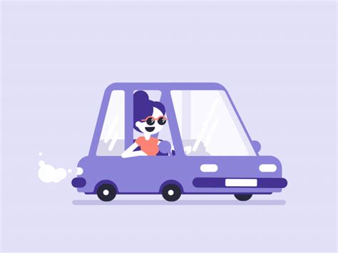 Driving Car Animated Gif