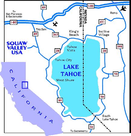 Maps of Squaw Valley ski resort in USA | SNO