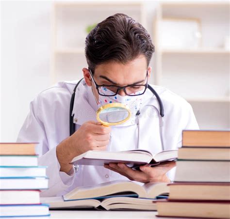 Medical Student Preparing for University Exams Stock Photo - Image of ...