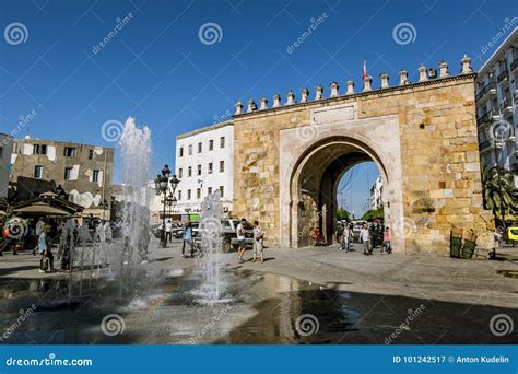 Arch in the Medina in the Capital of Tunisia Editorial Photography ...