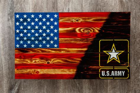 US Flag - Army Star Emblem - Burned In - Star Spangled D-Signs