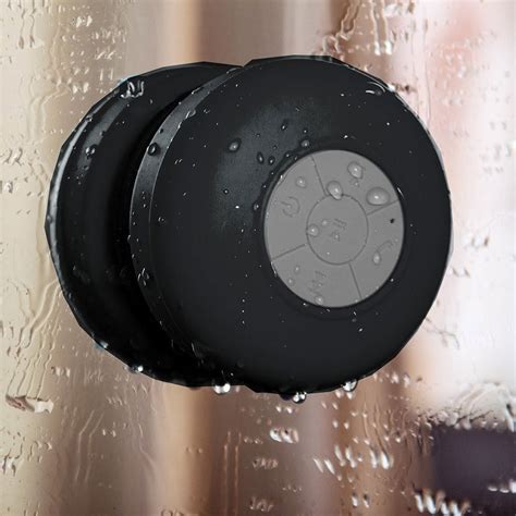 AccessoryGeeks.com | Universal Waterproof Bluetooth Shower Speaker w/ Suction Cup [Black ...